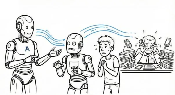 伝達:他のロボットや人に教える